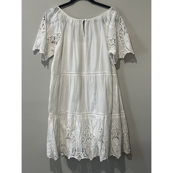 Velvet by Graham & Spencer Dress Women’s Small Carol Eyelet Embroidered Voille - Picture 3 of 9